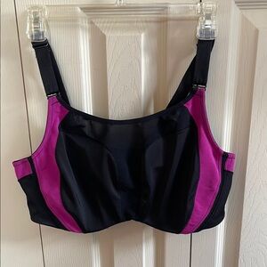 Elia Black and Pink Underwire Sports Bra 36F